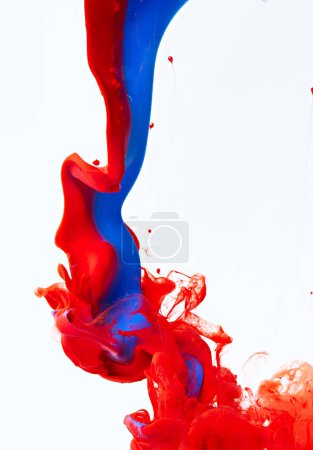 Téléchargez les photos : Abstract acrylic paint splash background. Ink texture backdrop - en image libre de droit