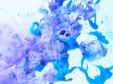 Téléchargez les photos : Abstract acrylic paint splash background. Ink texture backdrop - en image libre de droit