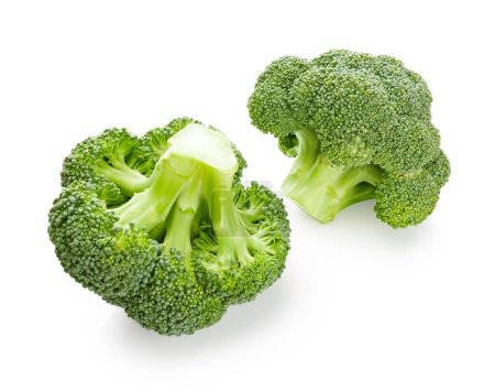 Photo for Fresh green broccoli isolated on white background - Royalty Free Image
