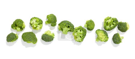 Foto de Fresh vegetable broccoli isolated on white background - Imagen libre de derechos