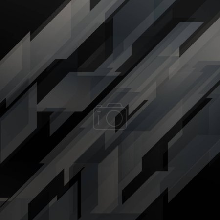 Foto de Dark black contemporary abstract technology background with stripes - Imagen libre de derechos