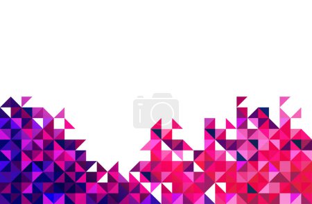 Foto de Pixel triangle pattern. Abstract origami background - Imagen libre de derechos