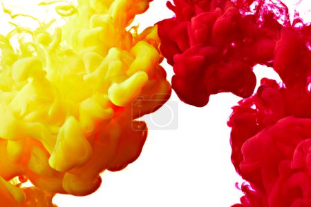 Photo for Watercolor paint abstract drop background - Royalty Free Image
