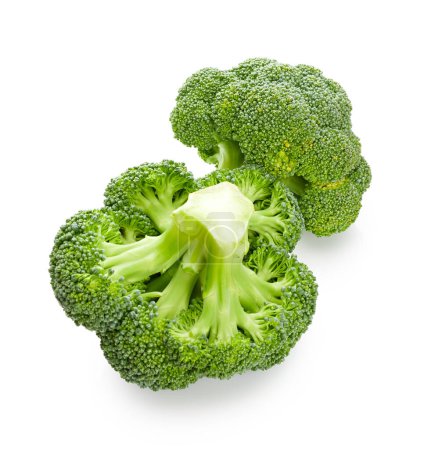 Foto de Brócoli aislado sobre fondo blanco - Imagen libre de derechos