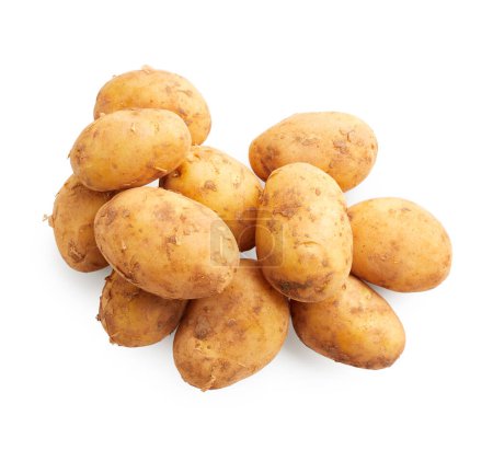 Téléchargez les photos : Potato vegetable vegetarian food isolated on white background - en image libre de droit