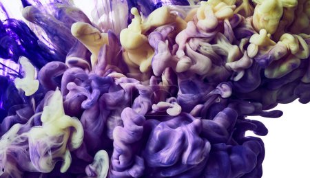 Foto de Flujo de pintura púrpura fondo abstracto - Imagen libre de derechos