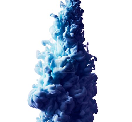 Photo for Blue color drop paint abstract background - Royalty Free Image