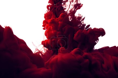 Foto de Color rojo gota pintura fondo abstracto - Imagen libre de derechos
