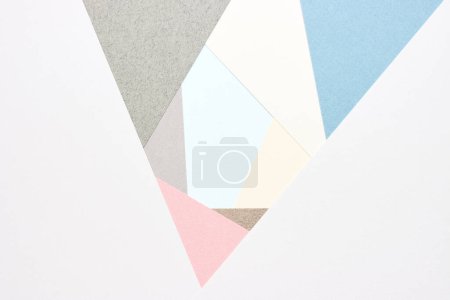 Photo for Paper sheet flat texture abstract business background - Royalty Free Image