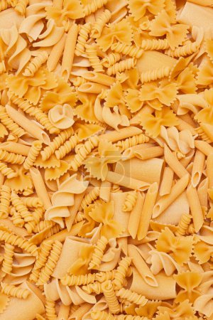Photo for Different pasta abstract texture background - Royalty Free Image