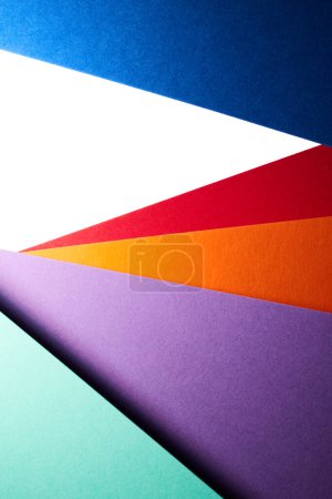 Photo for Abstract colorful spectrum texture. Diagonal stripes paper background - Royalty Free Image
