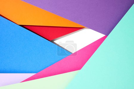 Téléchargez les photos : Spectre multicolore rayé fond abstrait géométrique - en image libre de droit