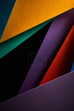 Photo for Paper striped geometric abstract texture background - Royalty Free Image