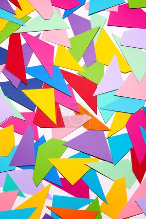 Photo for Origami paper texture abstract background with triangles - Royalty Free Image