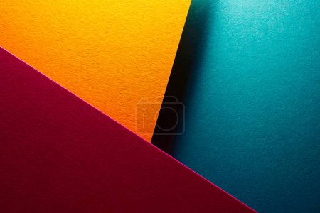 Photo for Multicolored striped geometric abstract background - Royalty Free Image