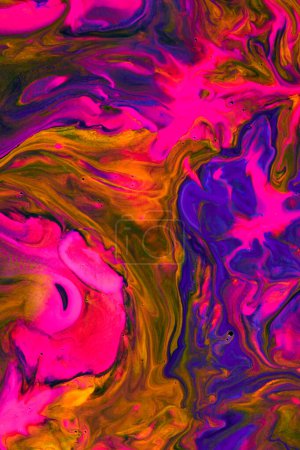 Foto de Textura de pintura rosa fluida. Papel de mármol fondo abstracto - Imagen libre de derechos