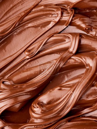Photo for Chocolate cream texture background - Royalty Free Image