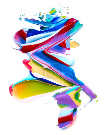 Foto de Pintura abstracta mancha textura fondo - Imagen libre de derechos