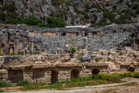 Foto de El casco antiguo de Demre, un antiguo asentamiento licio en el territorio moderno de Turquía, región de Antalya - Imagen libre de derechos
