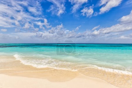 Photo for Beautiful tropical seascape with sandy beach - Royalty Free Image