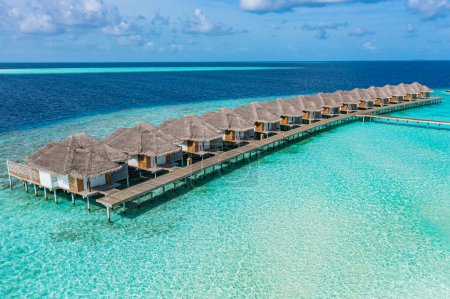 Foto de Hermoso hotel de maldivas tropicales, viajes - Imagen libre de derechos