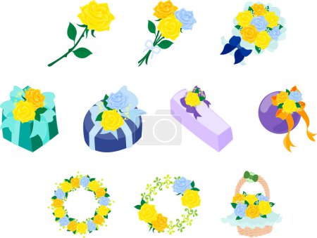 The cute and wonderful icon set to convey gratitude and blessings on Father's Day