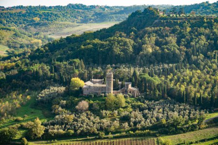 Foto de Hermosa vista al campo en Orvieto en Umbría, Italia - Imagen libre de derechos
