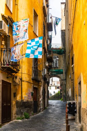 Foto de Nápoles, Italia, 6 de mayo de 2023, la ciudad celebra la euforia de la serieUn título de vuelta a la ciudad 33 años después de Maradona. - Imagen libre de derechos