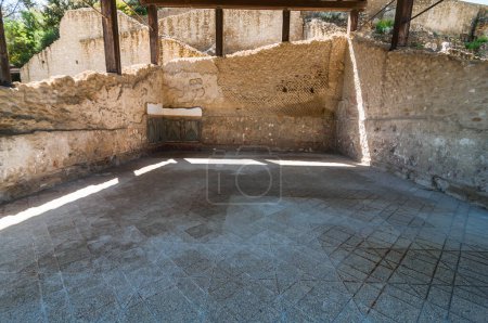 Photo for Glimpse of the imperial villa of Pollione in the Archaeological Park of Posillipo - Royalty Free Image