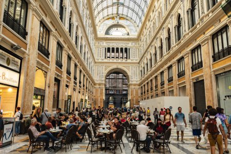 Photo for Naples, Italy - October 13, 2023: Interior view of Galleria Umberto I, a public shopping gallery in Naples, Italy. Built between 1887 1890 - Royalty Free Image