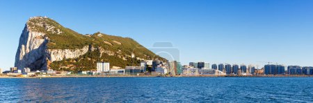 Foto de Gibraltar panoramic view panorama The Rock Mediterranean Sea overview travelling - Imagen libre de derechos