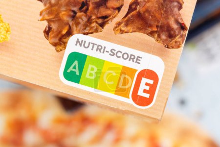 Nutri Score Nährwertkennzeichnung Symbol für ungesunde Ernährung Nutri-Score