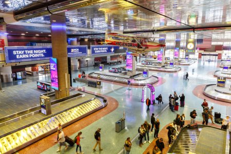 Téléchargez les photos : Las Vegas, États-Unis - 7 novembre 2022 Terminal de Las Vegas Harry Reid International Airport (LAS) aux États-Unis. - en image libre de droit