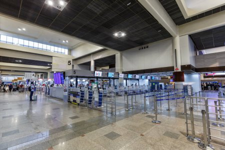 Téléchargez les photos : Bangkok, Thaïlande - février 14, 2023 Don Mueang DMK Airport International Terminal in Bangkok, Thaïlande. - en image libre de droit