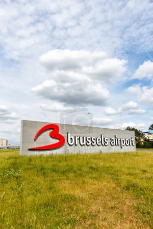 Photo for Brussels, Belgium - May 21, 2022: Logo of Brussels Airport (BRU) in Belgium. - Royalty Free Image