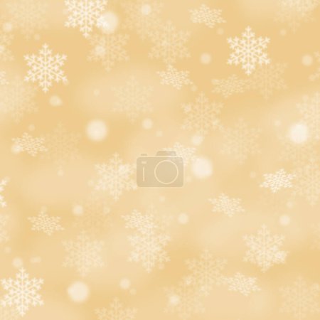 Photo for Christmas background pattern card wallpaper golden with copyspace copy space and winter decoration square - Royalty Free Image