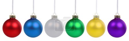 Téléchargez les photos : Boules de Noël boules boule décoration boule déco isolé sur blanc - en image libre de droit
