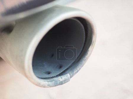 Photo for Exhaust tail pipe of internal combustion engine - Royalty Free Image