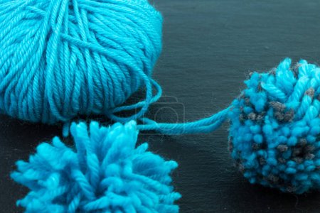 Photo for Knitting yarn for knitting on background - Royalty Free Image