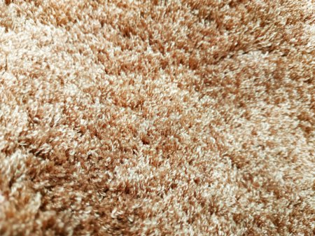 Foto de Una alfombra hermosa y esponjosa. Copiar espacio. Piso tendido, vista superior - Imagen libre de derechos