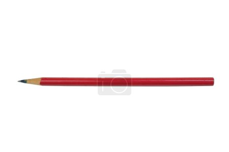 Photo for Red carpenter pencils isolated on white background - Royalty Free Image