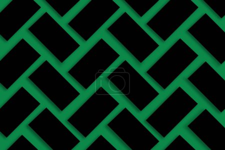 Téléchargez les photos : Maquette d'une pile de cartes de visite noires disposées en rangées sur un fond de papier texturé vert - en image libre de droit