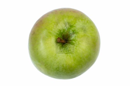 Téléchargez les photos : Pomme verte fraîche isolée sur blanc. Avec chemin de coupe - en image libre de droit