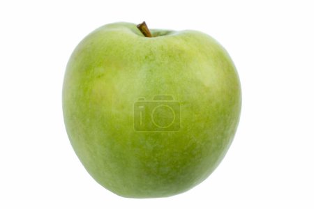 Photo for Fresh green apple isolated on white. With clipping path - Royalty Free Image