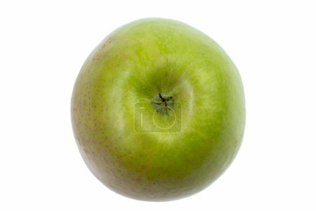 Téléchargez les photos : Pomme verte fraîche isolée sur blanc. Avec chemin de coupe - en image libre de droit