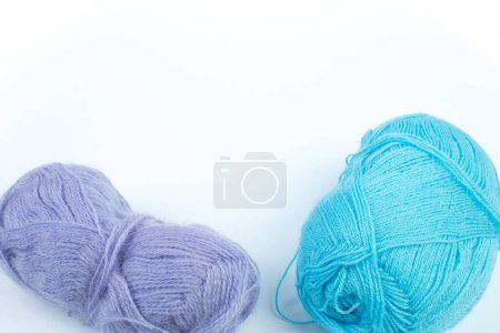 Photo for Knitting yarn isolated on a white background - Royalty Free Image