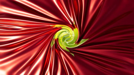 Striking image featuring the Vietnamese flag's red backdrop and yellow star swirling into focus.