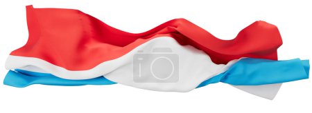 Le drapeau luxembourgeois flotte, ses rayures rouge vif, blanc vif et bleu ciel représentent l'esprit et le ciel de la nation.