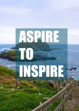Photo for Aspire to inspire, Nature background - Royalty Free Image