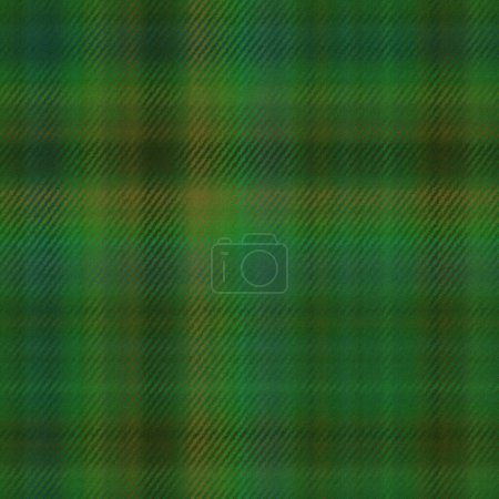 Photo for Green warm checkered blanket seamless testure background - Royalty Free Image
